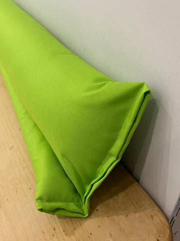 122cm Plain Draught Excluder - Lime Green (waterproof)