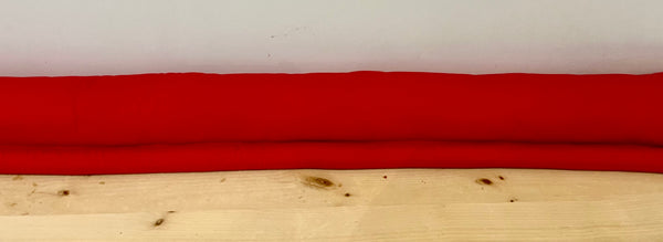 122cm Plain Draught Excluder - Red (waterproof)