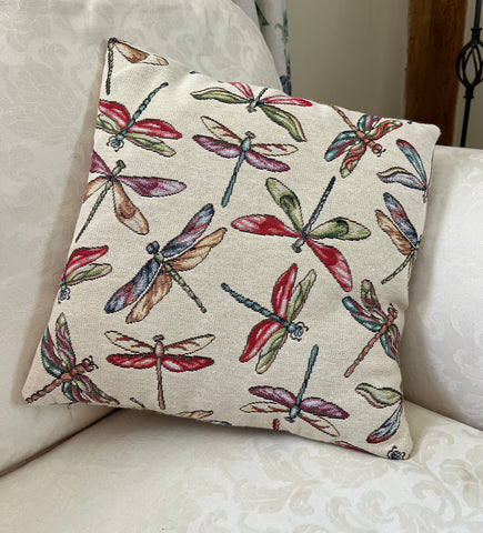 Tapestry Dragonfly cushion