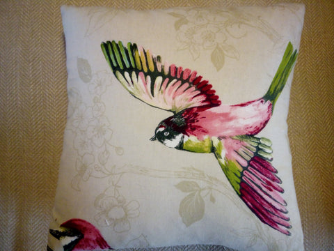 Birds of Paradise Cushion (Flying Left)