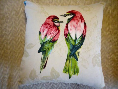 Birds of Paradise Cushion (Two birds)