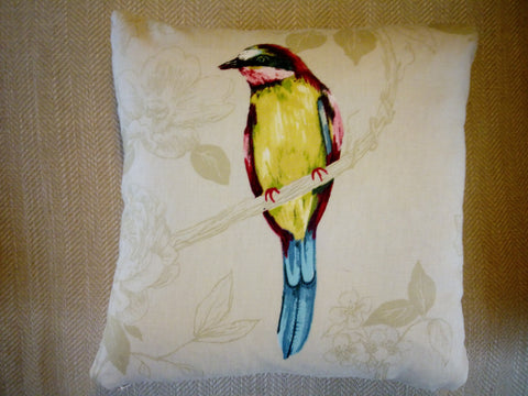 Birds of Paradise Cushion (Single bird)