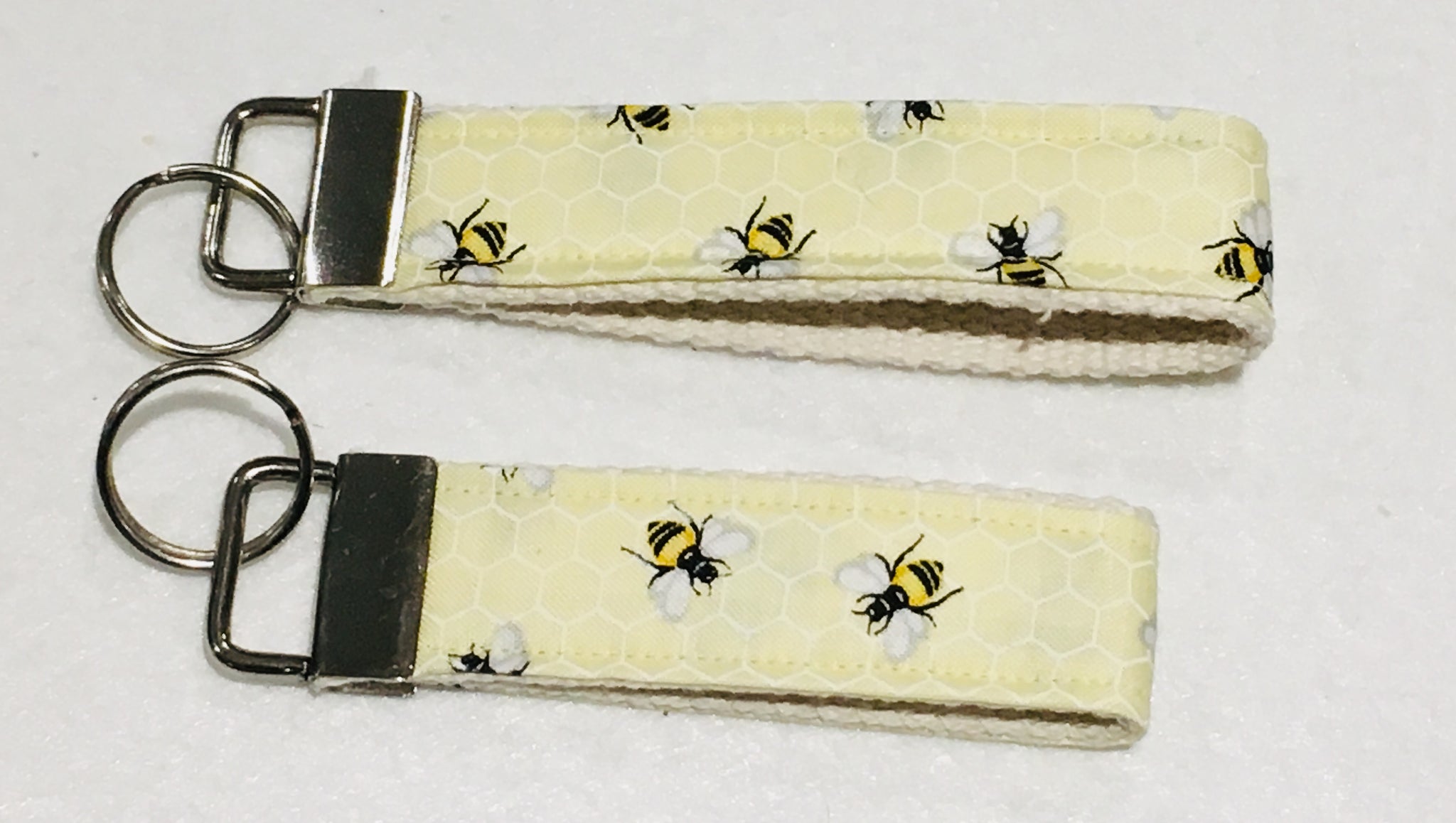 Yellow Bumble Bees Key Fob