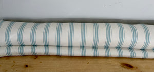Light Blue Striped Draught Excluder
