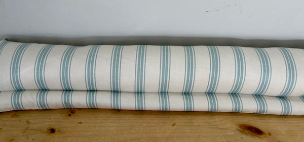 Light Blue Striped Draught Excluder