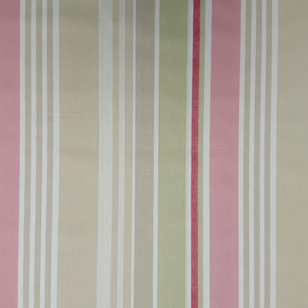 Pink, Green Striped Draught Excluder